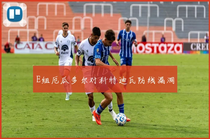 E组厄瓜多尔对科特迪瓦防线漏洞